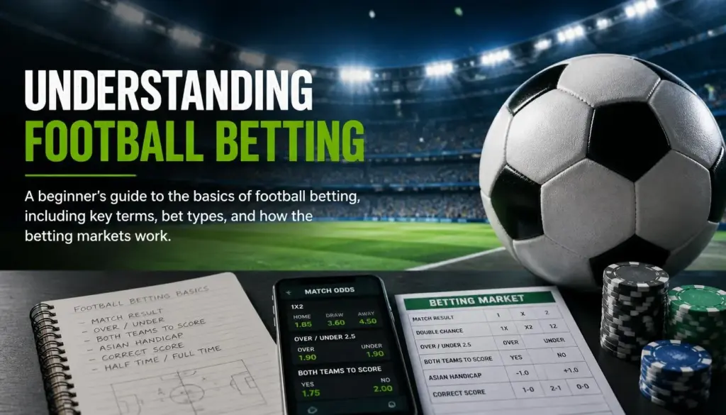 Football betting intro illustration